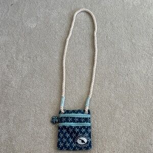 Catalina Blue and Cream Crossbody Bag